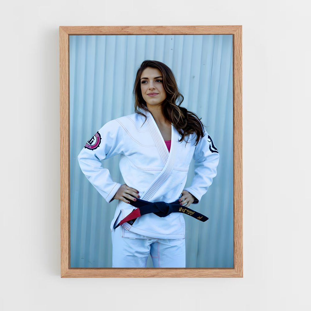Poster Karateka Élégante – affiche Jiu-jitsu brésilien (vue 4)